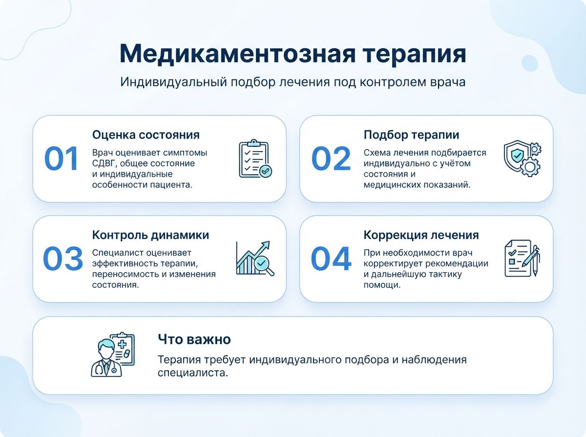 Лечение СДВГ во Фурманове у детей и взрослыхинфографика